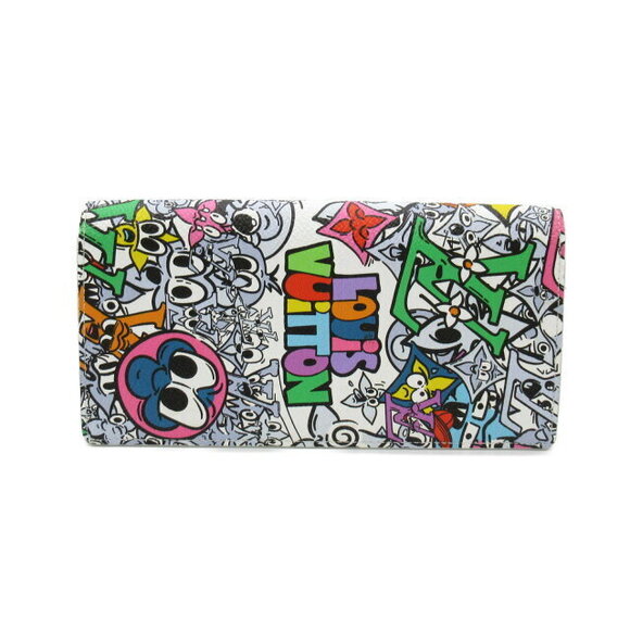 Louis Vuitton Handbags - Louis Vuitton Portefoy Brazza NM Zip Wallet Monogram Comic White